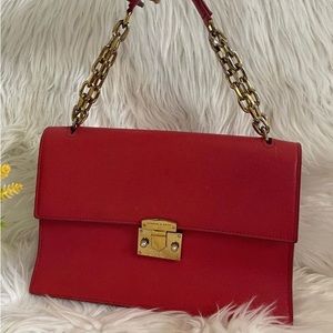 Pre Owned Charles &Keith red leather bag